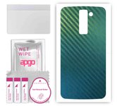 apgo Protective Skin Sticker for the back compatible with LG K8, Wrap Film, Foil, Vinyl - Pattern Carbon Chameleon CAKA1
