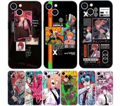 Funda de teléfono animada de hombre motosierra para iPhone 14/13/12/11 Pro Max Mini iPhone 11 Pro