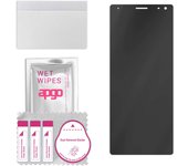apgo Privacy Matte Hybrid protective glass compatible with Sony Xperia 10, flexible nano glass, great replacement for tempered glass, scratch-resistan