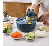 Cortador de verduras multifuncional, utensilios para ensaladas, picador de zanahorias y patatas, triturador manual, utensilios de cocina para cocinar verduras.