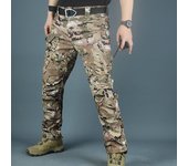 Pantalones de carga sueltos para exteriores, pantalones de ventilador de fuerzas especiales, pantalones elásticos de bolsillo multifuncionales de talla grande, primavera y otoño L