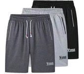 Pantalones cortos informales de verano para hombre, pantalones cortos de playa holgados y transpirables, pantalones de chándal de deporte del baloncesto cómodos 6XL negro