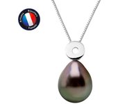 Collar - PERLINEA - Perla Cultivada de Tahití A+ - Oro Blanco - 8-9 mm - 42 cm