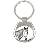 Namib Desert Horse - keychain with a horse, keychain with a print, personalized pendant from the Art-Dog brand plata