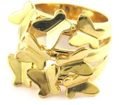 Anillo Chapado en Oro 'Mariposas de la Felicidad' 52 oro