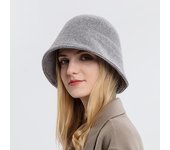 Sombrero de pescador grueso y cálido para mujer, elegante, cómodo, resistente al viento y al frío, de color sólido, para otoño e invierno caqui