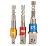 Adaptador de enchufe Herramientas eléctricas 1/4  Vástago hexagonal 1 pieza 3/8