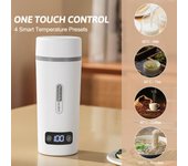 Hervidor eléctrico portátil para agua hirviendo 300W 350ml acero inoxidable antiderrames a prueba de fugas UK Plug verde