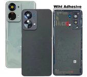 6.43  Para OnePlus Nord 2T 5G Tapa Trasera de Cristal Cubierta de Batería Carcasa Trasera + Repuestos de Lente de Cámara negro