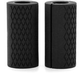 Mangos de barra gruesa para mancuernas, soporte para levantamiento de pesas, almohadilla protectora antideslizante de silicona, equipo de Fitness para culturismo YD20-black 1pcs
