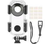 Estuche transparente para cámara Insta360 ONE X2, resistente al agua hasta 40 m (131 pies)