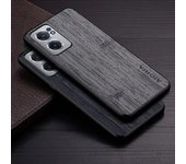 Funda para Oneplus Nord CE 2 5G funda de cuero con patrón de madera de bambú funda de lujo para oneplus nord ce 2 funda capa Nord CE 2 5G negro