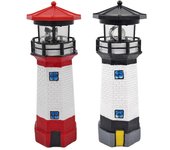 Luz LED Solar con forma de faro, cerca de jardín, decoración para exteriores, lámpara de faro, luz Led Solar, iluminación para exteriores, decoración de jardín 1 pcs