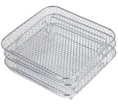 Rejilla para freidora de aire compatible con Ninja Foodi 8L, deshidratadora apilable de acero inoxidable.
