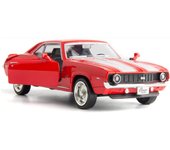 Juguete de coche modelo Camaro fundido a escala 1/36, vehículo extraíble para niños pequeños, niños y niñas, regalo 1/36-13.5x5x3.5cm rojo