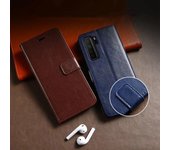 Funda con tapa de cuero para Samsung Galaxy S23 FE S24 Ultra A14 A24 A34 A54 Redmi 13C 12C 10C 9C Note 12 11 iPhone 15 14 13 Pro Max Funda con ranura para tarjeta For iPhone 11 azul