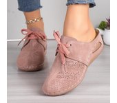 Zapatillas de deporte informales para mujer, con cordones y tacón bajo, estilo casual, talla grande, 2025 36 blanco