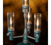 Luz de Gas portátil, vela para acampar, linterna para tienda, para senderismo, mochilero, Picnic, pesca plata