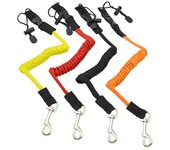 Bote de remos con correa elástica, accesorios para Kayak, canoa, caña de pescar de seguridad, tabla de surf naranja