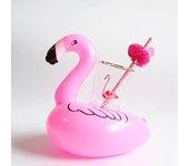 Mini flotador inflable para piscina con forma de flamenco, donut, portavasos, anillo de natación, juguetes de fiesta para playa, niños y adultos
