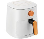 Freidora de aire con perilla mecánica de 1,06 galones, herramienta de cocina básica y sencilla para cocina, cocina saludable multifuncional para el hogar EU blanco