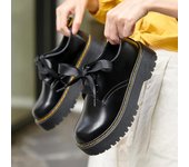 Nuevos zapatos de moda para mujer, plataforma de cuero genuino, cómodos para el trabajo, zapatos Oxford para mujer, zapatos Lolita 36