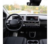 Embellecedor de fibra de carbono ABS para marco de salpicadero de coche, para Hyundai IONIQ 5 2022+, panel de salida de aire de control central. CHINA