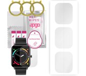 3 protectores de pantalla de hidrogel apgo para ZTE Watch Live, película de hidrogel, con capa de posicionamiento de fácil instalación