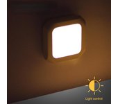 Luz nocturna con enchufe europeo, lámpara LED de noche, luces de pared para el hogar, lámpara de noche, habitación de bebé, dormitorio y pasillo EU