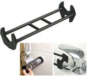 Llave de fregadero multifuncional, llave hexagonal de cuatro mandíbulas, herramienta de plomería, llave Universal de doble punta, grifo de fregadero, plomería A