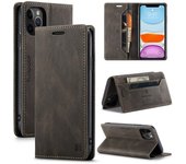 Funda de cuero con tapa para iPhone 11 Pro Max, funda de lujo con tapa magnética para iPhone 11 iPhone 11 negro