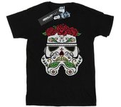 Star Wars Boys Stormtrooper Day Of The Dead T-Shirt 9-11 Years negro