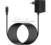 Cargador adaptador de CA para Nintendo Switch, 15 V, 2,6 A, USB tipo C