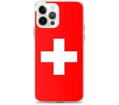 Funda para iPhone - Multicolor - Bandera Suiza - Flexible - Silicona - Compatible con iPhone 12 Pro Max