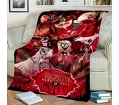 Helluva Boss Blitzo - Manta de dibujos animados para adultos, manta suave para el hogar, dormitorio, cama, sofá, picnic, oficina, manta para niños 30x40in