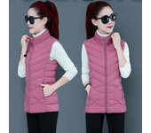 Chaqueta sin mangas para mujer, moda Otoño Invierno, informal, cálida, para mujer, ropa de abrigo, chaleco con capucha para mujer M