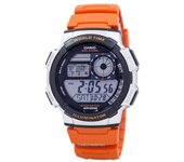 Casio Youth Series Illuminator World Time Alarm AE-1000W-4BV AE1000W-4BV Reloj Hombre naranja