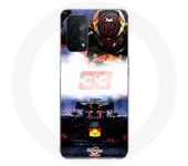 Coque pour Oppo A74 5G Formule 1 Max Verstappen Pilote de F1 noir rouge et jaune
