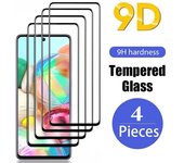 4 piezas de vidrio templado 9D para Samsung Galaxy A12 A13 A23 A33 A53 A73 A32 A52 A21S A10S A51 A71 A10 A30 A50 S22 S20FE S21 Plus S22 Plus protectores de pantalla Samsung M52 5G
