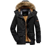Chaqueta cálida de otoño e invierno para hombre, abrigo Parker largo con capucha, chaqueta de trabajo gruesa y acolchada para exteriores 6XL