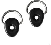 2 piezas de anilla en D de nailon resistente para amarre de cubierta, accesorio para canoa y kayak (DIY)