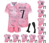 24-25 Conjunto de uniforme de equipo deportivo de camisetas de local Conjunto de traje de entrenamiento de fútbol 20