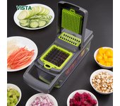 Cortador de verduras actualizado, accesorios de cocina, rebanador de mandolina, cortador de frutas, pelador de zanahorias, rallador de queso blanco