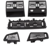 Ruili139 1 Car Rear Front Air Conditioning AC Vent Outlet Grille Panel For BMW 5 series  F10 F11 F18 dashboard air outlet Front low 3 pcs