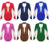 Mono de entrenamiento de malla de bailarina con parches para niñas, atuendo para niños, patinaje sobre hielo, acrobacia, gimnasia, jazz, ropa deportiva 7-8 Years verde oscuro