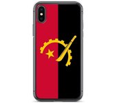 Coque iPhone - Drapeau de l'Angola - iPhone XS - Sopa de silicona - Chocs de protección - Design léger