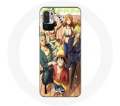 Funda para Xiaomi Redmi Note 10 5G One Piece Luffy Poster Crews Manga Anime