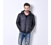 Chaqueta de plumón ultraligera para hombre, impermeable, informal, para exteriores, portátil, ligera, acolchada, para otoño e invierno XXXXXL negro