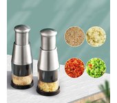 Picadora de cebolla de acero inoxidable 304, cortador de ajo a presión manual, triturador de tomate, herramientas de cocina, utensilios de cocina para el hogar