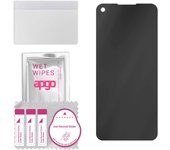 Cristal protector híbrido mate apgo Privacy compatible con Oppo A54 (2021), Vidrio nano flexible, excelente reemplazo para el vidrio templado, resistente a rayones.